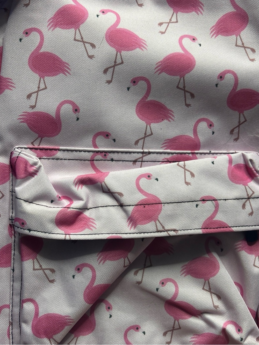 Pink Flamingo Print Backpack
